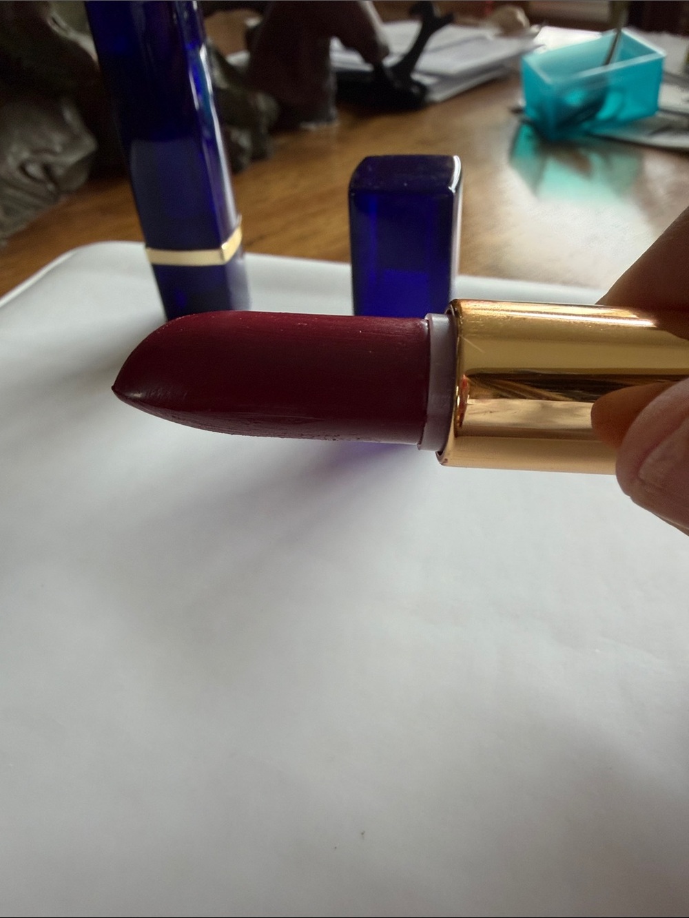 🔴🌺🌺NWOTEsteLauderPureColorLongLasting Lipstick Black Wine #103NeverUsed